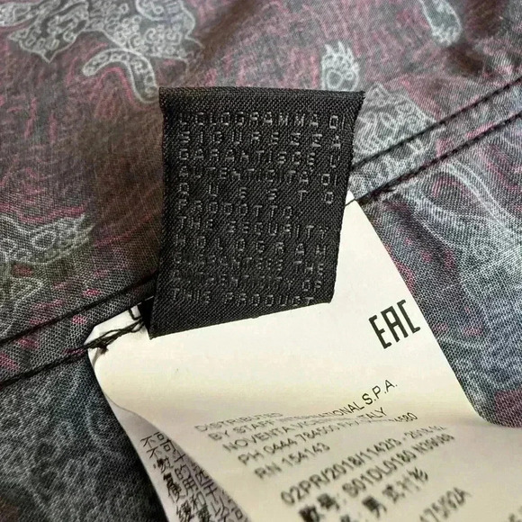 JUST CAVALLI Overprinted Tiger long sleeve button up shirt size 50 - Picture 7 of 11